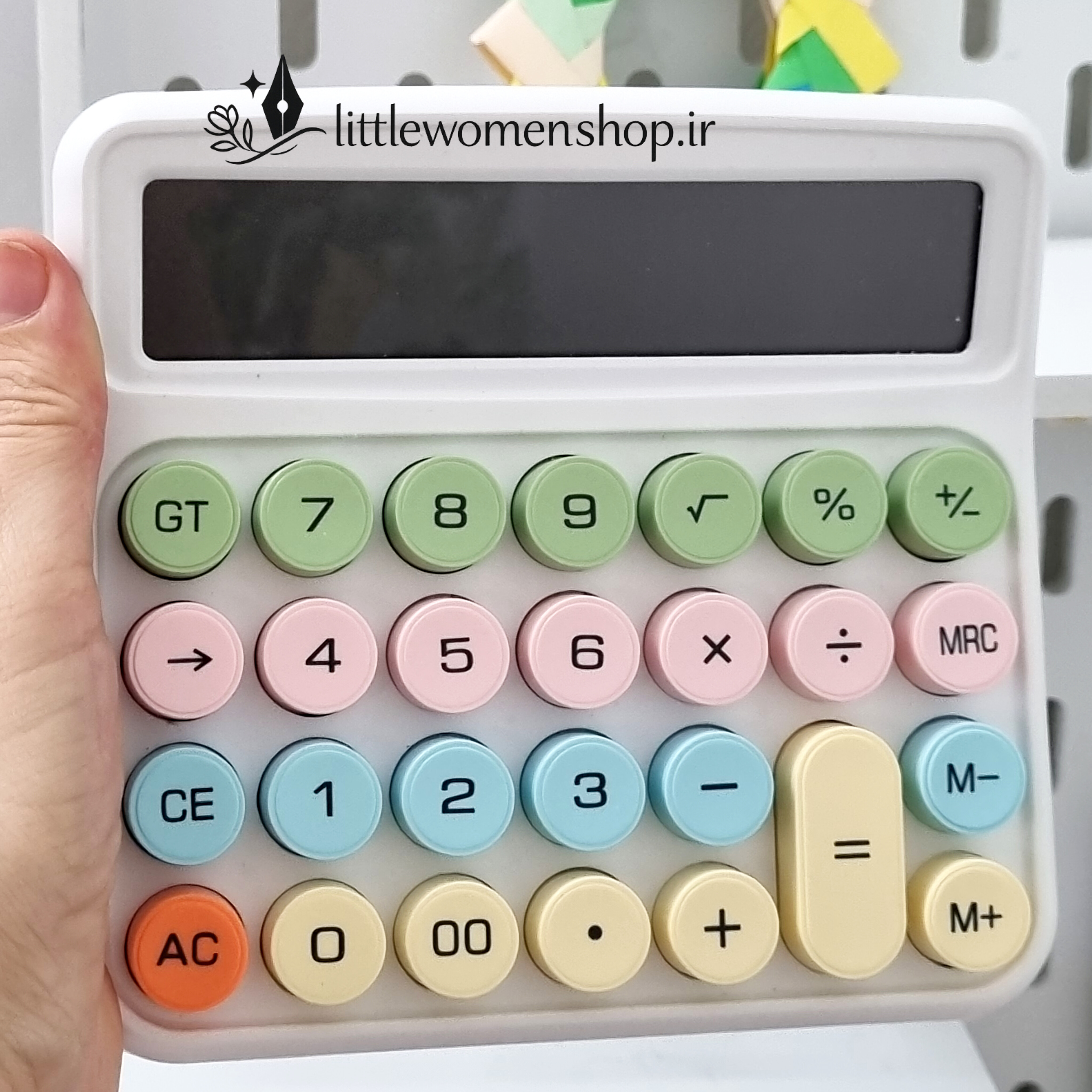 ماشین حساب سایز بزرگ پاستلی وارداتی