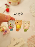 ست ۳ عددی گیره سر انبری آبنباتی وارداتی