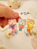 ست ۳ عددی گیره سر انبری آبنباتی وارداتی