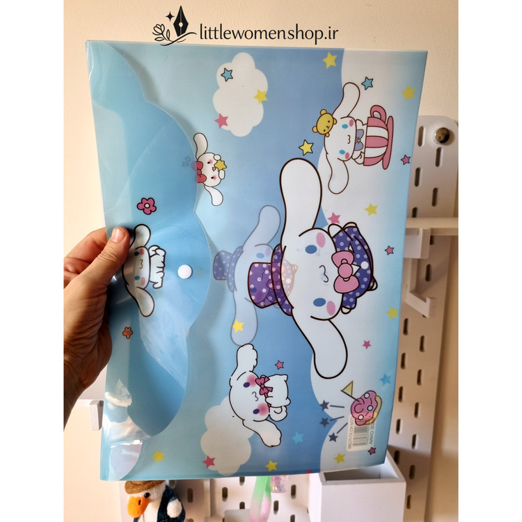 پوشه دگمه دار سایز A4 طرح کرومی و دوستاش